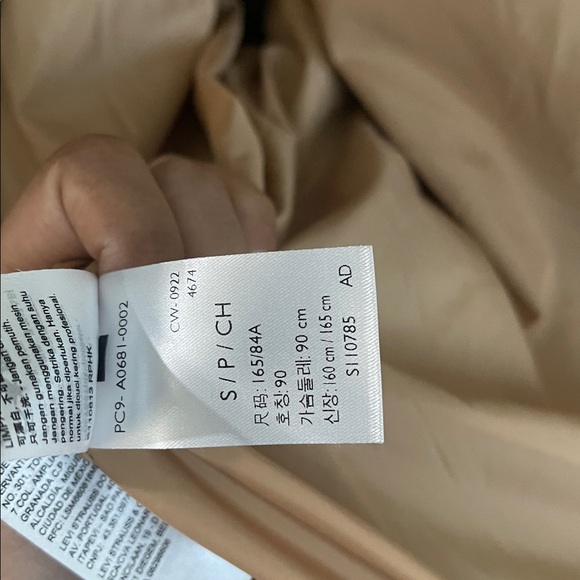 Levi's Men's portoloa wool Cream and Blue Plaid Jacket - Picture 10 of 11
